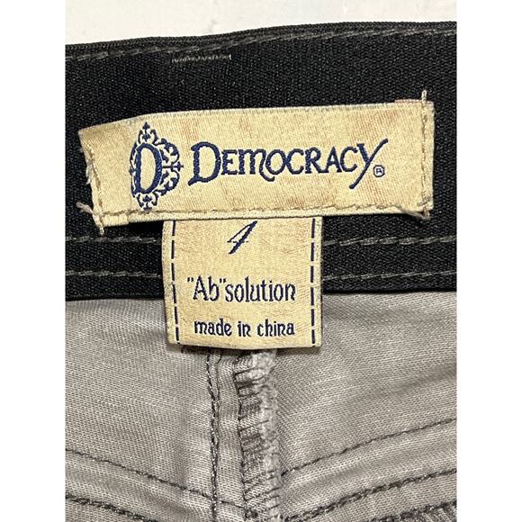 Democracy Jeans Women 4 Camo Skinny Stretch Denim Zippers Ab Solution - Picture 7 of 9